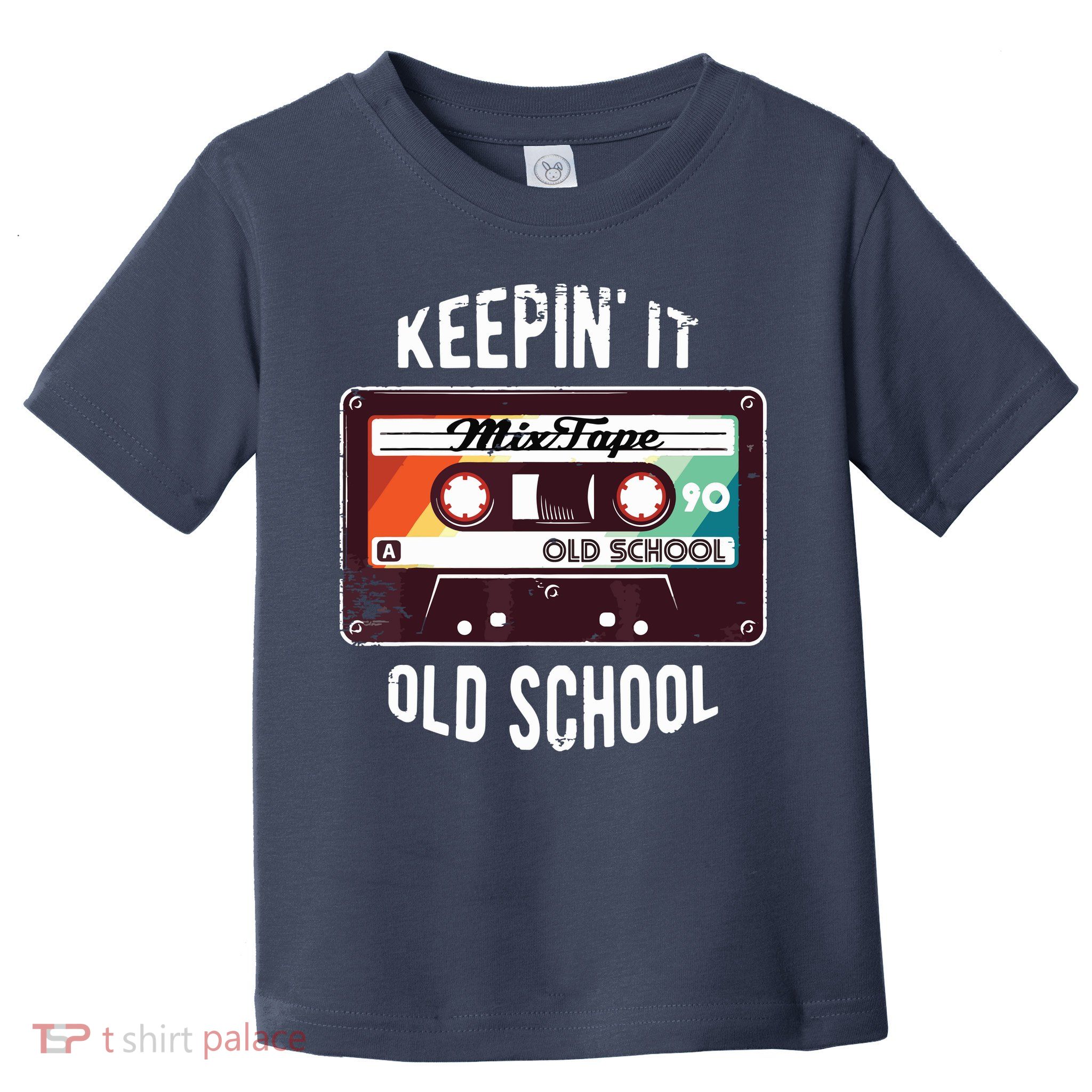 Old School Hip Hop 80s 90s Mixtape Graphic Toddler T-Shirt