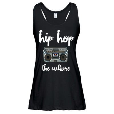 Old School Hip Hop Mix Tape Boombox The Culture Ladies Essential Flowy Tank