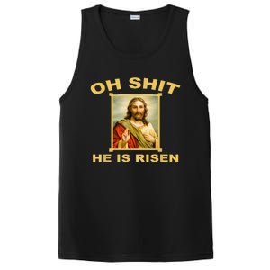 Oh Shit He Is Risen Jesus Christian Holy PosiCharge Competitor Tank