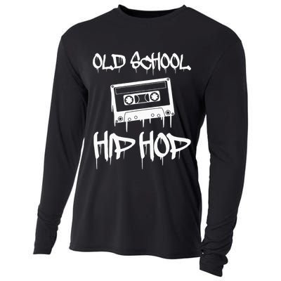 Old School Hip Hop Rap Cassette Tape 80s 90s Retro Vintage Cooling Performance Long Sleeve Crew
