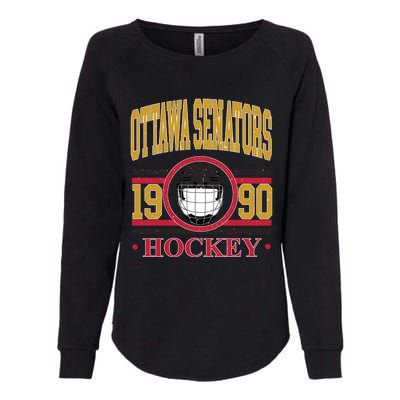 Ottawa Senators Hockey Team Supporter Womens California Wash Sweatshirt