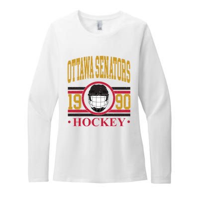 Ottawa Senators Hockey Team Supporter Womens CVC Long Sleeve Shirt