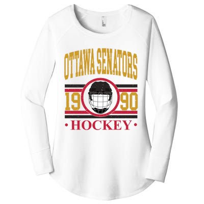 Ottawa Senators Hockey Team Supporter Women's Perfect Tri Tunic Long Sleeve Shirt