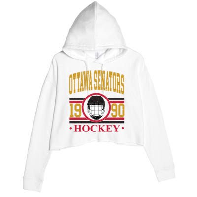 Ottawa Senators Hockey Team Supporter Crop Fleece Hoodie