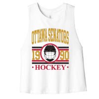 Ottawa Senators Hockey Team Supporter Women's Racerback Cropped Tank