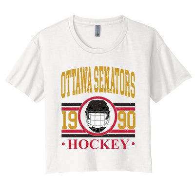 Ottawa Senators Hockey Team Supporter Women's Crop Top Tee