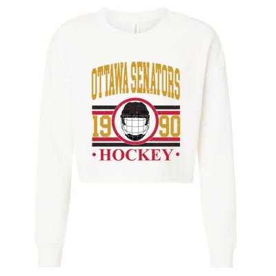 Ottawa Senators Hockey Team Supporter Cropped Pullover Crew