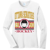 Ottawa Senators Hockey Team Supporter Ladies Long Sleeve Shirt