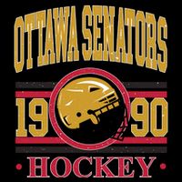 Ottawa Senators Hockey Team Supporter 1990 Poster