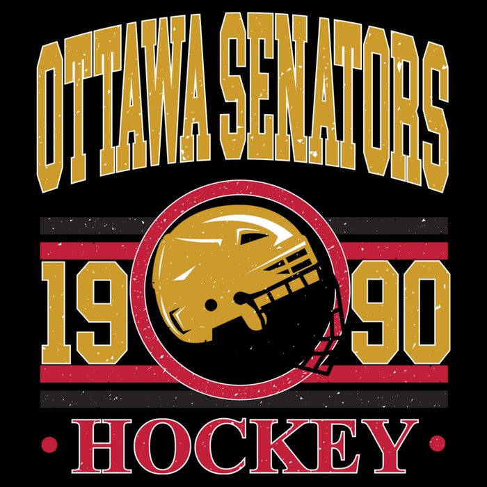 Ottawa Senators Hockey Team Supporter 1990 Poster
