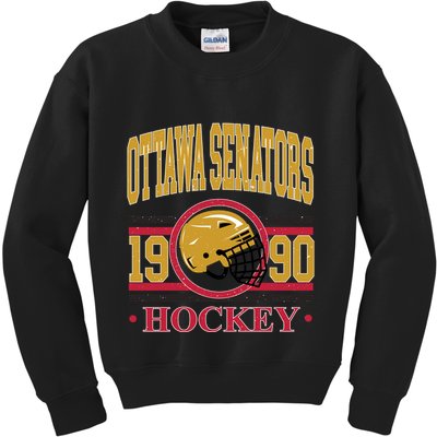 Ottawa Senators Hockey Team Supporter 1990 Kids Sweatshirt
