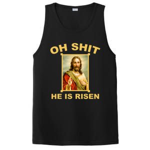 Oh Shit He Is Risen Jesus Christian Holy PosiCharge Competitor Tank