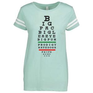 Old School Hip Hop Music Rap Legends Eye Chart 90s HipHop Enza Ladies Jersey Football T-Shirt