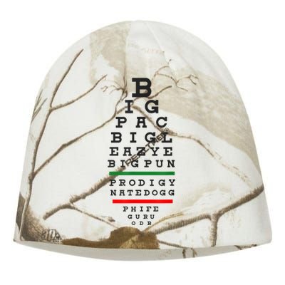 Old School Hip Hop Music Rap Legends Eye Chart 90s HipHop Kati - Camo Knit Beanie