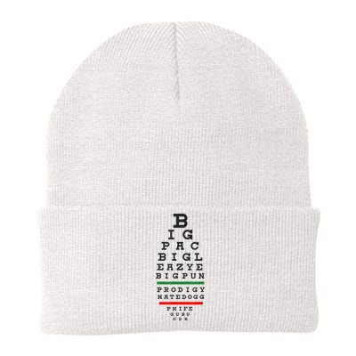 Old School Hip Hop Music Rap Legends Eye Chart 90s HipHop Knit Cap Winter Beanie