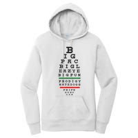 Old School Hip Hop Music Rap Legends Eye Chart 90s HipHop Women's Pullover Hoodie