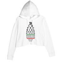 Old School Hip Hop Music Rap Legends Eye Chart 90s HipHop Crop Fleece Hoodie