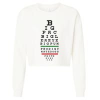 Old School Hip Hop Music Rap Legends Eye Chart 90s HipHop Cropped Pullover Crew