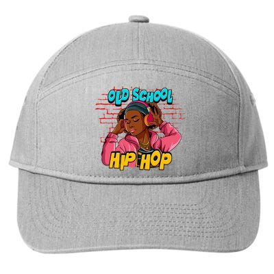 Old School Hip Hop Girl 7-Panel Snapback Hat