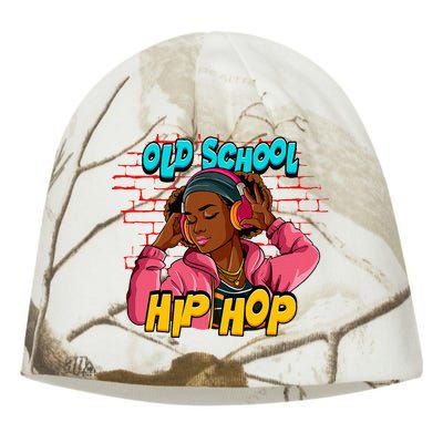 Old School Hip Hop Girl Kati - Camo Knit Beanie