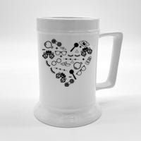 Optometry Symbols Heart Eyeglasses Spectacles Optician Life Beer Stein