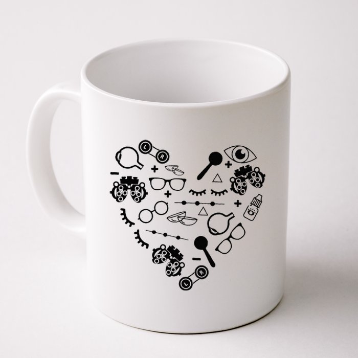 Optometry Symbols Heart Eyeglasses Spectacles Optician Life Coffee Mug