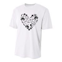 Optometry Symbols Heart Eyeglasses Spectacles Optician Life Youth Performance Sprint T-Shirt