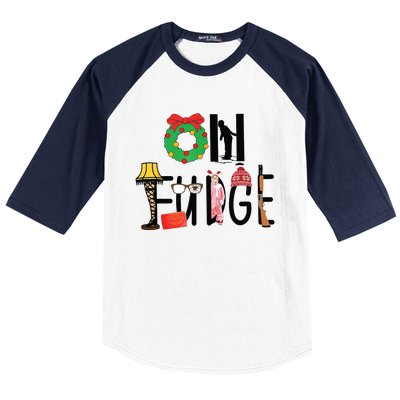 Oh Santa Hat Funny Christmas Story Family Christmas Kids Baseball Sleeve Shirt