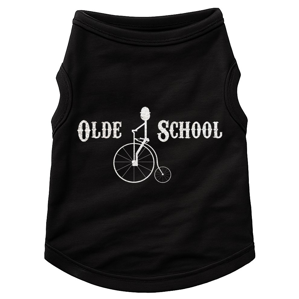 Olde School High Wheel Bike Funny Gift Doggie Tank