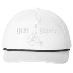 Olde School High Wheel Bike Funny Gift Snapback Five-Panel Rope Hat