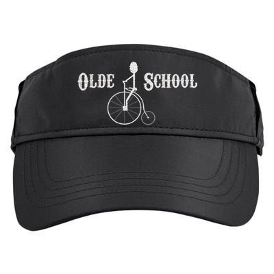 Olde School High Wheel Bike Funny Gift Adult Drive Performance Visor