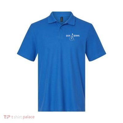 Olde School High Wheel Bike Funny Gift Polo