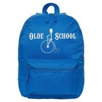 Olde School High Wheel Bike Funny Gift 16 in Basic Backpack