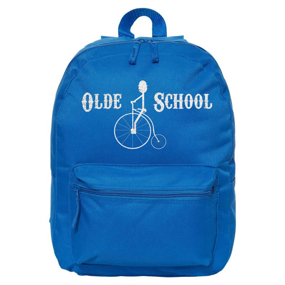 Olde School High Wheel Bike Funny Gift 16 in Basic Backpack