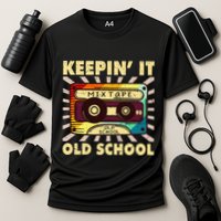 Old School Hip Hop 80s 90s Mixtape Cooling Performance Crew T-Shirt