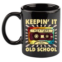Old School Hip Hop 80s 90s Mixtape 11oz C Handle Ceramic Mug