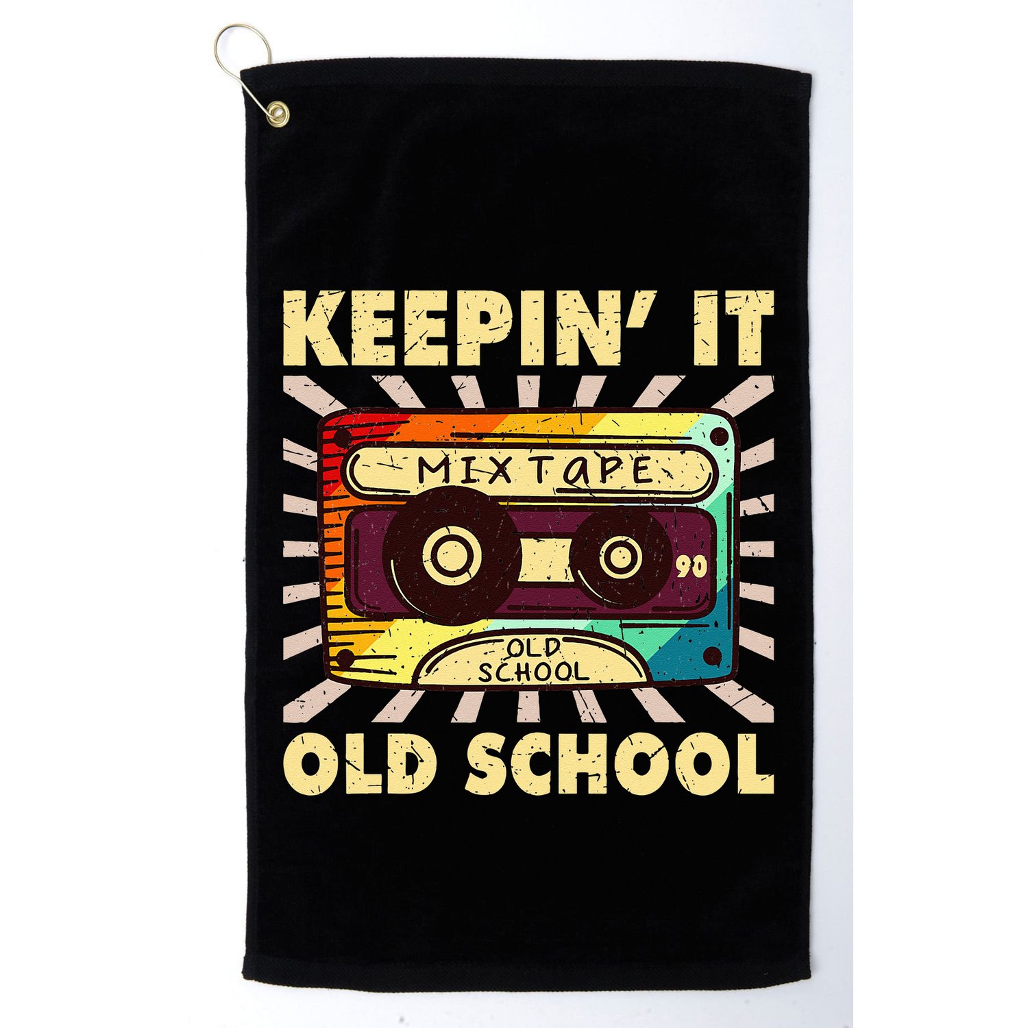 Old School Hip Hop 80s 90s Mixtape Golf Towel