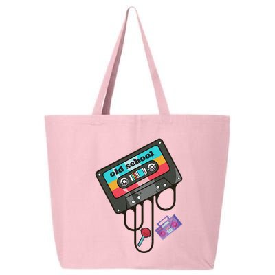 Old School Hip Hop Cassette Tape Retro 80s 90s Rap Mixtape 25L Jumbo Tote