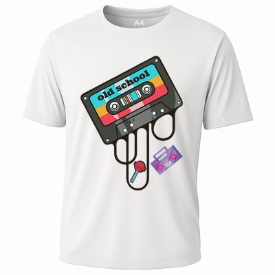 Old School Hip Hop Cassette Tape Retro 80s 90s Rap Mixtape Performance Shirt
