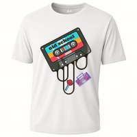 Old School Hip Hop Cassette Tape Retro 80s 90s Rap Mixtape Cooling Performance Crew T-Shirt