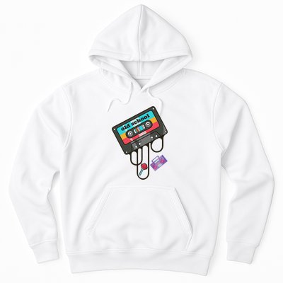 Old School Hip Hop Cassette Tape Retro 80s 90s Rap Mixtape Hoodie