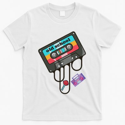 Old School Hip Hop Cassette Tape Retro 80s 90s Rap Mixtape T-Shirt