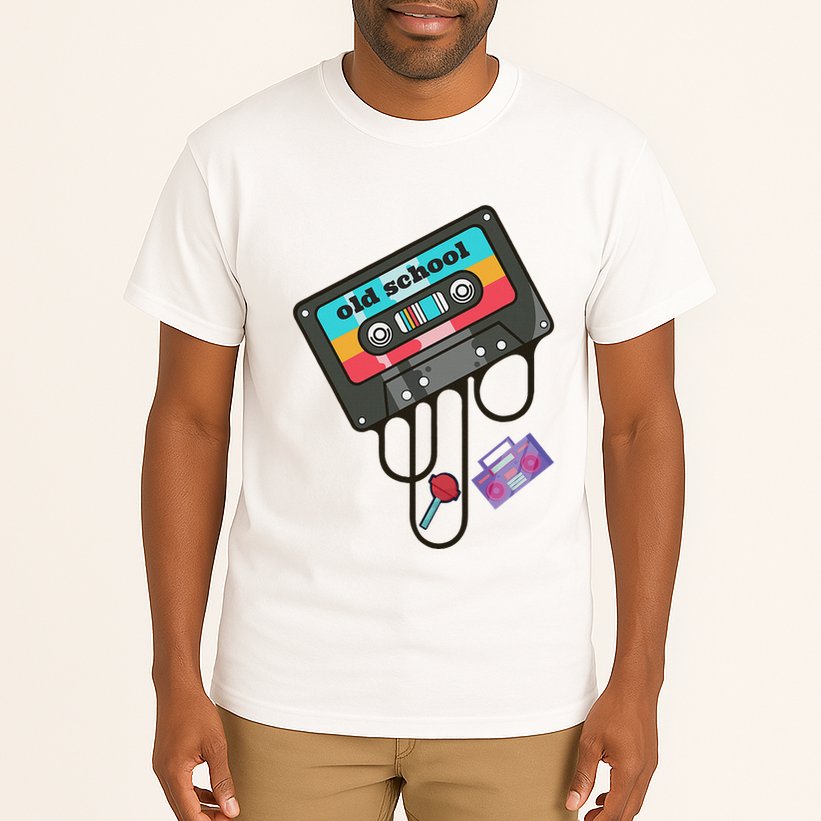 Old School Hip Hop Cassette Tape Retro 80s 90s Rap Mixtape Tall T-Shirt