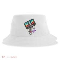 Old School Hip Hop Cassette Tape Retro 80s 90s Rap Mixtape Sustainable Bucket Hat
