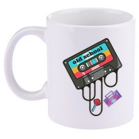 Old School Hip Hop Cassette Tape Retro 80s 90s Rap Mixtape 11oz C Handle Ceramic Mug