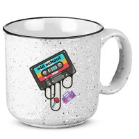 Old School Hip Hop Cassette Tape Retro 80s 90s Rap Mixtape 15oz Campfire Ceramic Mug