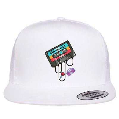 Old School Hip Hop Cassette Tape Retro 80s 90s Rap Mixtape Flatbill Hat
