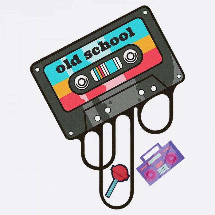 Old School Hip Hop Cassette Tape Retro 80s 90s Rap Mixtape Wool Snapback Cap
