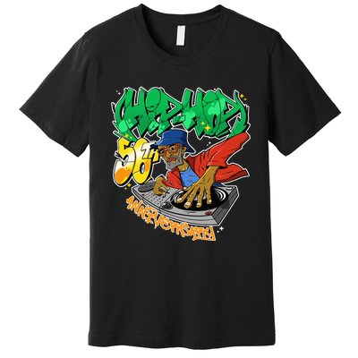 Old School Hip Hop Retro Hip Hop 90s Graffiti DJ Premium T-Shirt