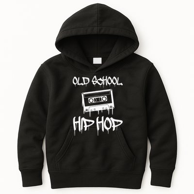 Old School Hip Hop Rap Cassette Tape 80s 90s Retro Vintage Kids Hoodie